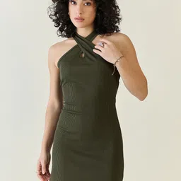 aayu Halter Neck Bodycon Dress-picture-38