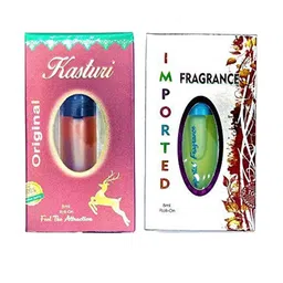 RAVIOUR LIFESTYLE Set Of 2 Imported & Kasturi Non Alcoholic Roll On Attar - 8 ml Each-3
