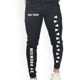 styzon Men Jean Slim Fit Mildly Distressed Jeans-image-65