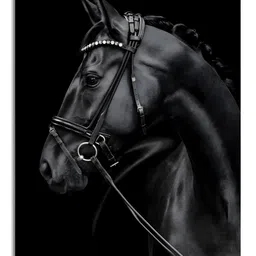 Craftnest creations Black Single Piece Canvas Abstract Wall Paintings-picture-45