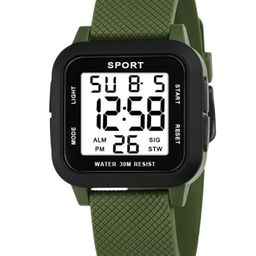 Poshi Men Square Dial Abs Strap Watch with Adjustable Clasp-1