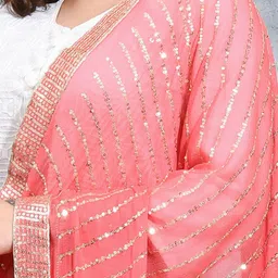 swatika Embroidered Leheriya Dupatta with Sequinned image 3