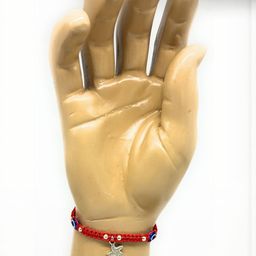 Red silk dori Star-fish Evil eye Bracelet-image-86