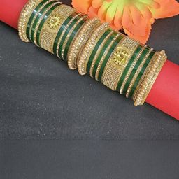 Mehpriye Alloy Gold-Plated Bangles-image-7