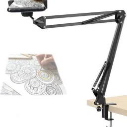 MOTOFLY Overhead Tripod Stand for YouTube Video Recording Cooking and Sketch Videos Tripod Kit, Tripod Ball Head, Tripod Clamp, Tripod Bracket, Monopod Kit-17