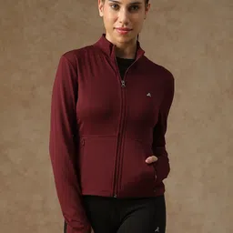 ATHLISIS Women Stand Collar Solid Sporty Jacket-picture-31