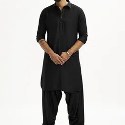VASTRAMAY Men Regular Kurta with Patiala-17