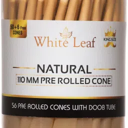 Premium King Size Pre Rolled 56pc Jar Rolling Paper Cones - 1 Doob Tube Included Smoking Cessations-image-14
