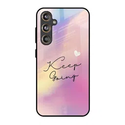 QRIOH Typography Printed Sleek & Lightweight Silicone Samsung Galaxy M55s Glass Back Case-picture-19