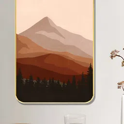 Myntra Elegant Homes Cream-Coloured & Brown 1 Piece Wood Other Wall Paintings-45