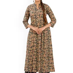 30 Looks Women Floral Printed Regular Pure Cotton Kurta with Trousers-picture-56