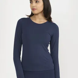 Hunnit Zen Full Sleeves with Built in Bra Active Wear Top-image-72