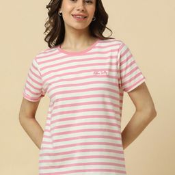 Allen Solly Woman Women Striped T-shirt-image-86