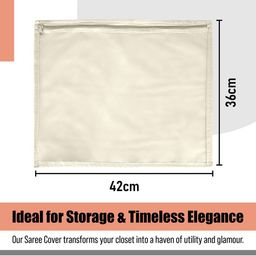 Kuber Industries Cream-Coloured Set of 6 Regular Multi-Utility Organisers image 3