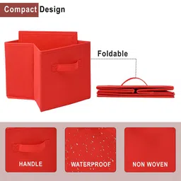Kuber Industries Red & Black 2 Pieces Drawer Organisers image 5