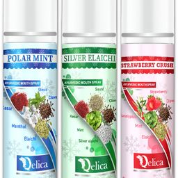 Qelica Set Of 3 Polar Mint, Silver Elaichi & Strawberry Crush Mouth Freshener Spray 10 g-22