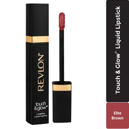 Revlon Touch & Glow Long Stay Matte Liquid Lipstick - 5 ml - Elite Brown-17