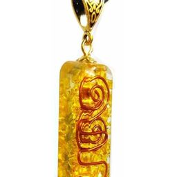 VIBESLE Unisex Onyx Studded Geometric Pendant image 2