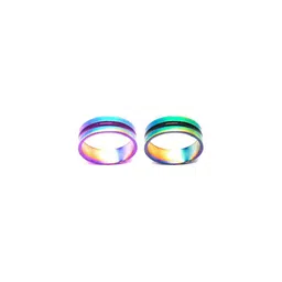 Dynamic Retail Global Set of 2 Rings for Men & Women, Multicolor-Multicolor Alloy Ring ()-27