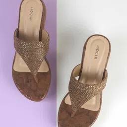 Mochi Women Wedge Mules-44