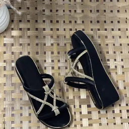 MIYOKO Embellished Wedge Heels Sandals-31