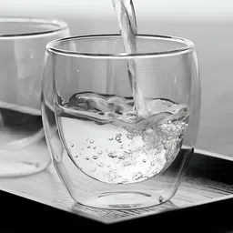 We3 Transparent Solid Glass Matte Cups Set of Cups and Mugs image 5