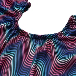 Aarika Abstract Printed Swim Set With Cap image 5