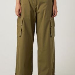 Bewakoof Women Loose Fit Cargos Trousers-image-53