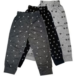 Surfbae Kids Pack Of 3 Printed Relaxed Fit Mid Rise Joggers-image-13