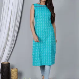 Shiv ali apparels Women Geometric Mirror Work Kurta-18