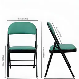EROS 2-Pcs Green Dazzle Folding MetalChair-image-69