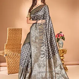 Anouk Woven Design Zari Traditional Banarasi Saree-image-88