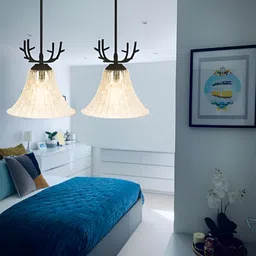 KINIS Transparent & Black Solid Ceiling Lamp-8