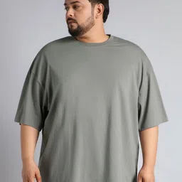 CULT Men Dark Grey One More Rep Graphic Plus Size T-shirt-image-66