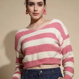 Global Republic Women Striped Pullover-image-19