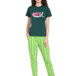 evolove Women Printed pure cotton Night suit-image-31