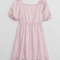 GAP Girls Square-Neck Fit & Flare Puffed Sleeves Dress-image-54