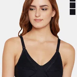 Bodycare Pack of 3 Full Coverage Non Padded Non wired Seamless cup Bra FK-5539BBB-42B-19