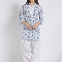 Trendzmy Women Floral Printed Regular Kurta with Salwar-picture-20