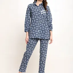 CORDSET Printed Pure Cotton Shirt & Trouser-image-42