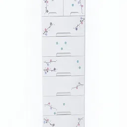 The Tickle Toe Kids White Printed 8-Drawers-picture-4