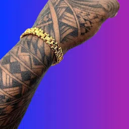 Dynamic Retail Global Men's Gold Plated Linked Bracelet-image-64