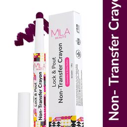 MILA BEAUTE Lock & Pout Matte Crayon Lipstick With Shea Butter - 1.25 g - Dont Stop-14