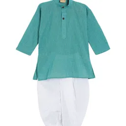 NIRVAAN Boys Regular Pure Cotton Kurta with Dhoti Pants-28