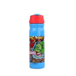 Marvel Blue & Red Single Stainless Steel Printed Single Wall Vacuum Water Bottle-21