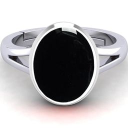 Barmunda gems Black Silver Finger Ring-image-79