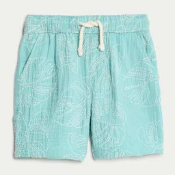 Marks & Spencer Boys Cotton Floral Printed Shorts-51