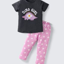 Nite Flite Girls Printed Night suit-image-99