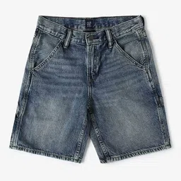 GAP Boys Regular Fit Mid-Rise Washed Denim Shorts-picture-55