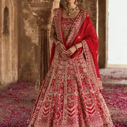 KIASA By Ronak & Shruti Embroidered Ready to Wear Lehenga Blouse With Dupatta-picture-32